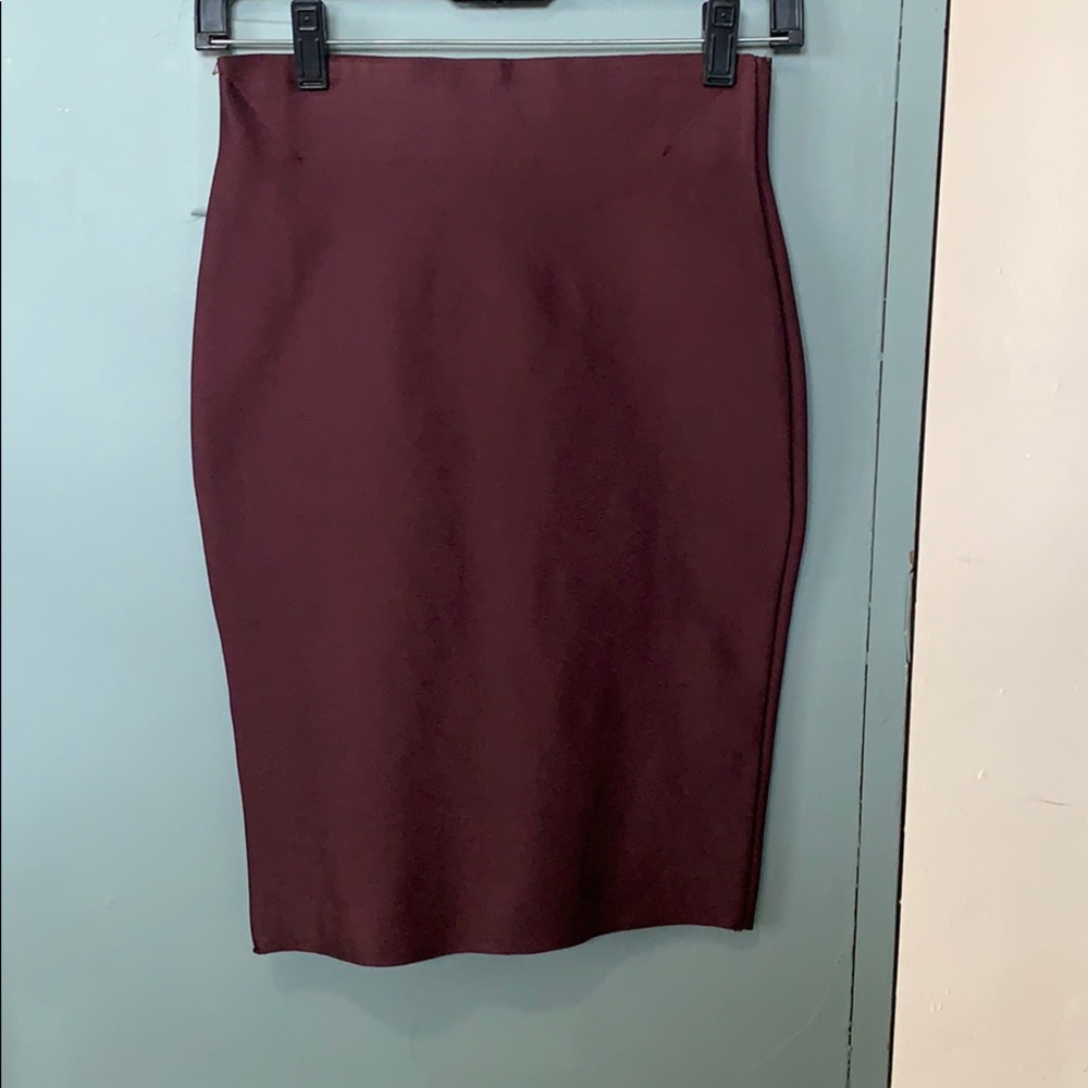 Pencil Skirt Plum